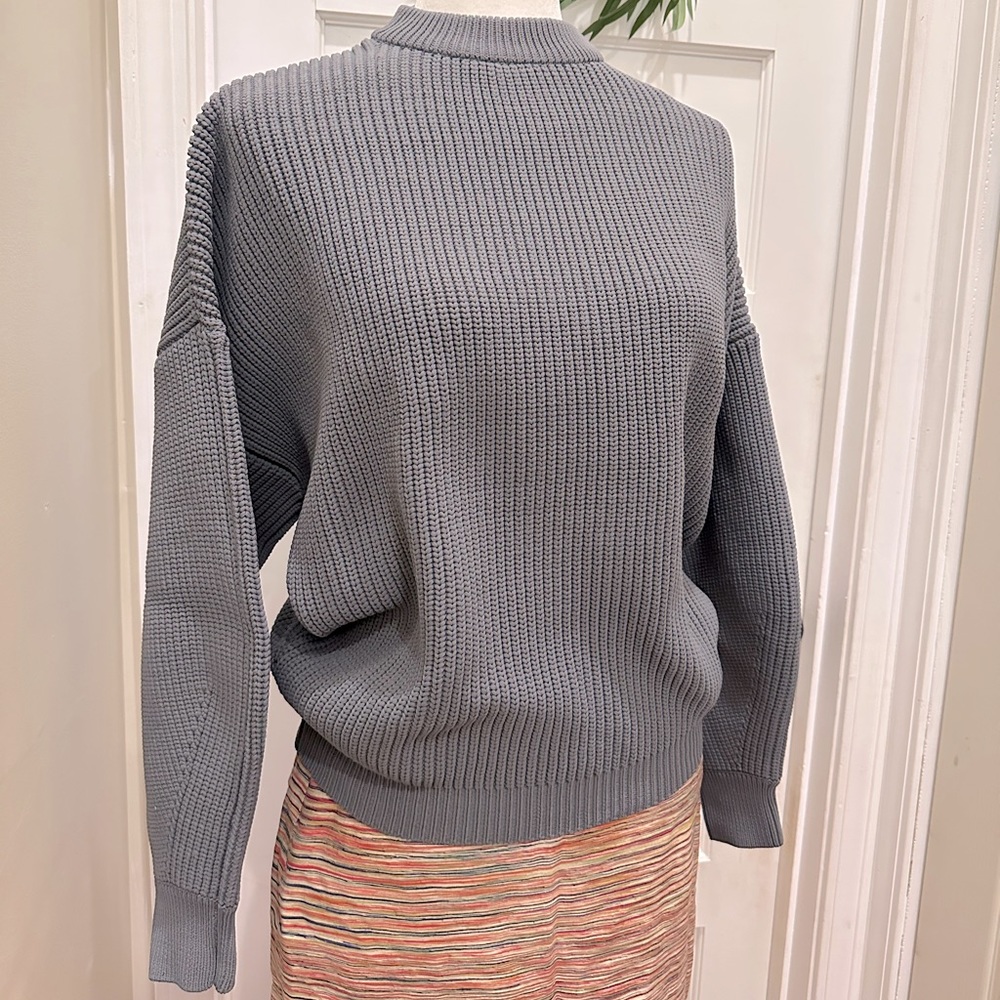 Enfold Oversized Bulky Knit Sweater Mock Neck New with Tags